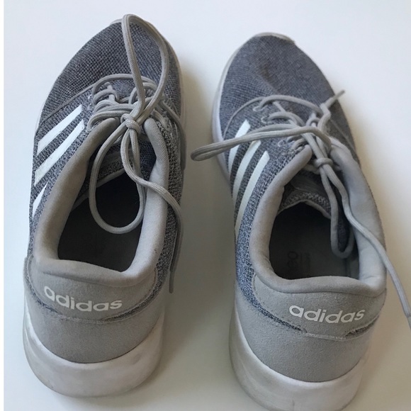 Adidas Cloudfoam Racer Women’s Gray Sneakers Running Shoes Size 8.5 - Picture 4 of 8